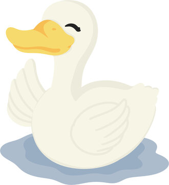 Duck farm illustration