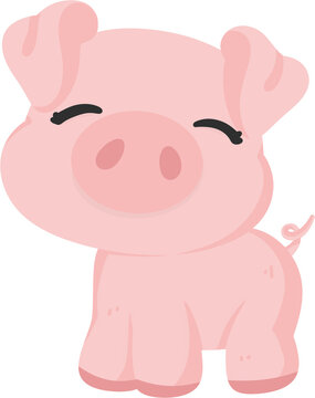 Pig farm illustration