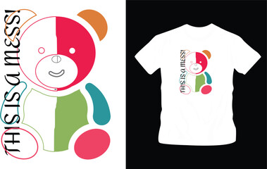 Retro urban style grunge smiling teddy bear drawing and cool slogan text. Vector illustration design for fashion graphics, t shirt prints.