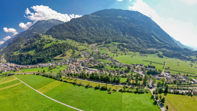 Blick auf den Sarnersee (Giswil), Kanton Obwalden, Schweiz, September 2023
