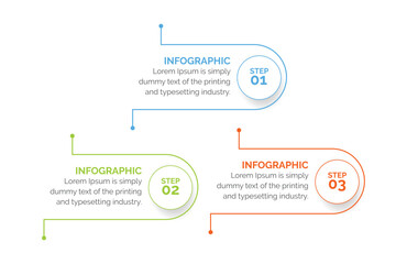 Business data visualization. Process chart. Abstract elements of graph, diagram with 3 steps, options, parts, or processes. Vector business template infographic, design, vector,2,3,4,5,6,
