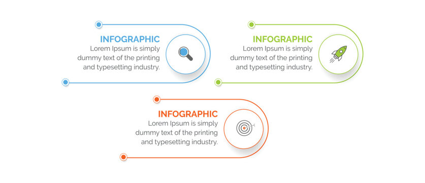 Business data visualization. Process chart. Abstract elements of graph, diagram with 3 steps, options, parts, or processes. Vector business template infographic, design, vector,2,3,4,5,6,