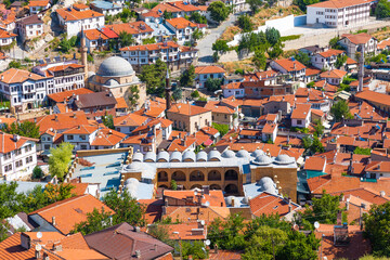 Naklejka premium Aerial view of Beypazari district of Ankara
