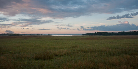Early morning marshlands in Pori, Finland