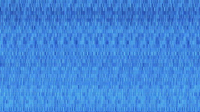 Abstract digital animation with glitch and VHS effects. Holographic glitches and disruptions on the screen with flickering and strobe effect.
