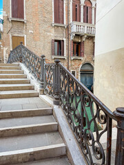 Landscape of Venice views, concept of vacation in Italy. New places for trip. Ideas for journey.