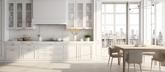 kitchen clean and clear interior deisgn concept home design ideas and decor house beautiful background,ai generate