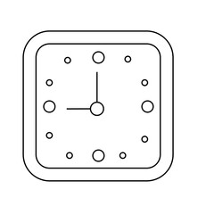 Vector illustration of a wall clock.
