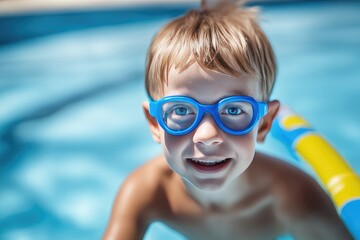 Fototapeta premium child in swimming pool