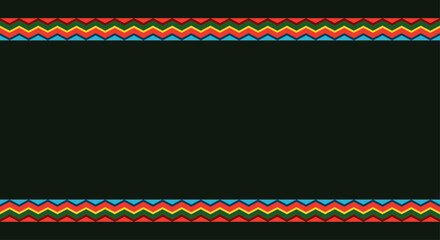 Hispanic heritage month. Abstract pattern ornament background design, colorful style with text, geometry