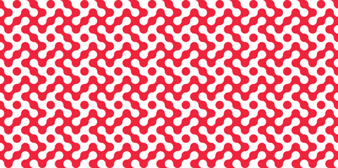 Seamless pattern with dots and wrapping tile texture with Red circle shape. Vintage decoration art illustration texture seamless pattern wallpaper for website and presentation, business background 