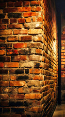 Beautiful brick design wall mobile background