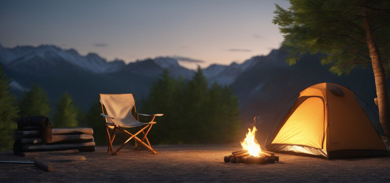 Warm Campfire, Comfortable Chair, and Sturdy Tent: The Camping Trio