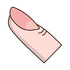Nail finger icon vector on trendy design