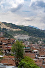 Obraz premium village in the mountains