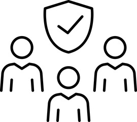 Security set of web icons in line style. Cyber Security, internet protection, mobile app, password, spy, security system, finger print, electronic Vector illustration.