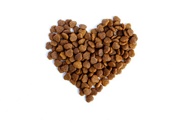 The heart is made of dry cat food. Love to the animals. Care. - 646929939
