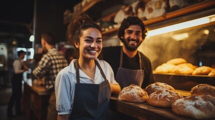 Fototapeta na wymiar Small Business Triumph: The Pride of a Baker