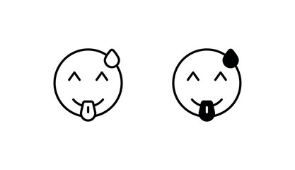 haha icon design with white background stock illustration