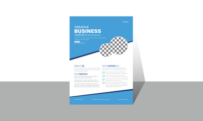 creative and simple corporate and business flyer design template.