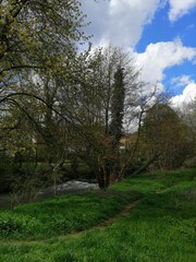 Obraz premium Brücke über dem Fluss