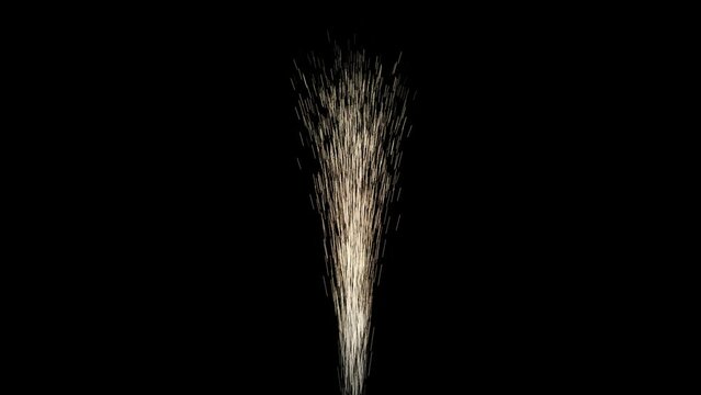 fireworks isolated on transparent background. Celebration, holidays, party decoration, stage performer animated with alpha channel
