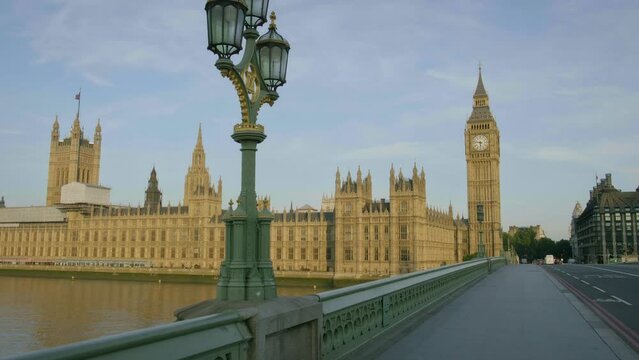 Bridge Near Big Ben and Parliament