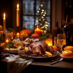 christmas table setting