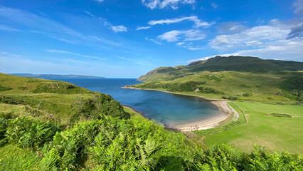 Beautiful Bay of Pledges , Camas nan Geall in Gaelic, Ardnamurchan peninsula, Scotland