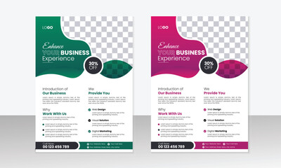 Creative Corporate and Business Flyer Brochure Template Design