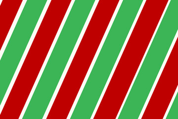 Diagonal lines with Christmas colors