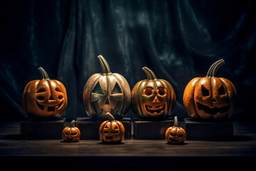 Halloween pumpkin lantern.