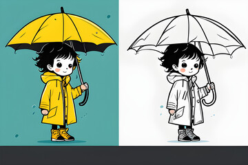child with umbrella
Generative AI