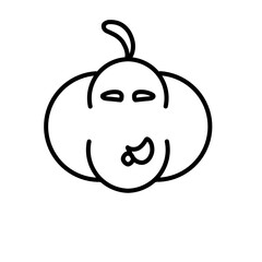 Helloween Pumpkin Outline