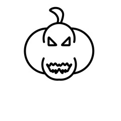 Helloween Pumpkin Outline