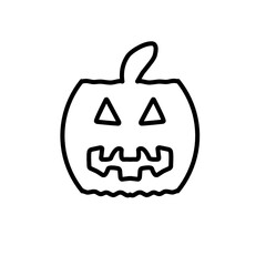 Helloween Pumpkin Outline