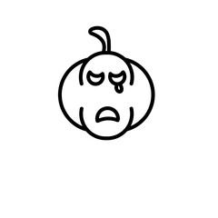 Helloween Pumpkin Outline