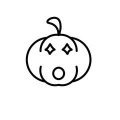 Helloween Pumpkin Outline