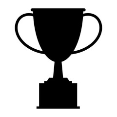 Winner gold cup black icon