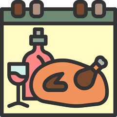 calendar color style icons