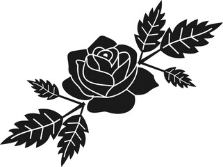 Rose Flower Line Art