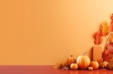 Halloween background copy space with halloween item