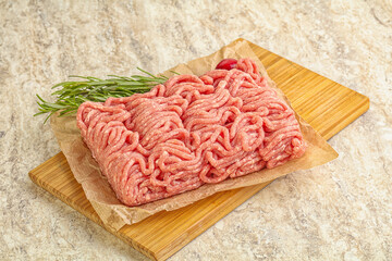 Raw beef minced meat for cooking