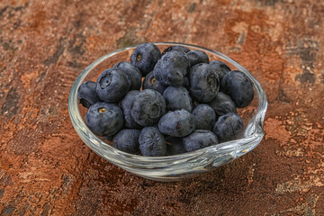 Ripe sweet tasty blueberries heap