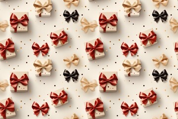 Gift box seamless background pattern