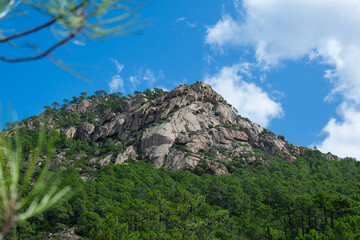 Mountainous landscape in Corsica