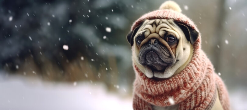 Pug winter clothes store