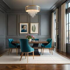 modern living room interior generated Ai