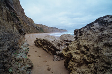 Stones and footprints