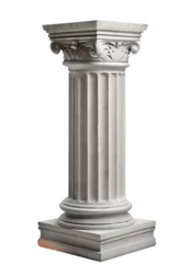 Foto op Plexiglas Doric column Isolated on white background  © Arqumaulakh50